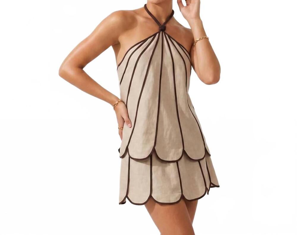 NEW NAKED ZEBRA shell panel linen set in taupe